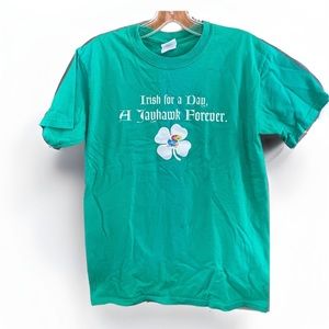 Gildan St. Patrick’s Day KU Jayhawk Unisex Shirt Size Small.